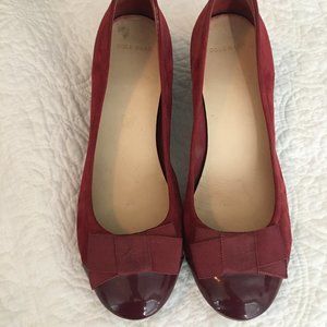Cole Haan Suede Wedge with Bow
